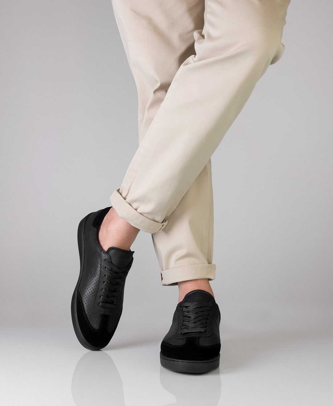 Pantofi dans bărbați 7430 Negru Piele | Werner Kern România