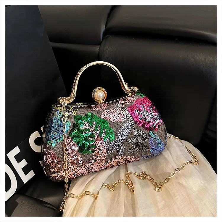 🎁 Poșetă Plic Luxury Sequin Multicolor (100% off)
