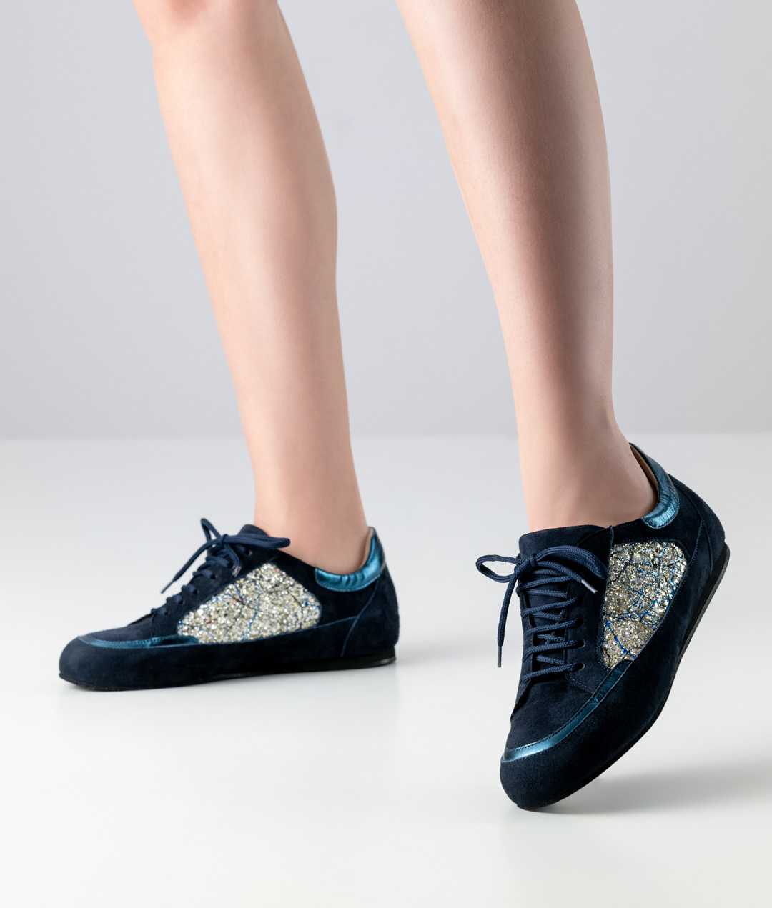 Pantofi dans sneakers femei Carol Albastru Piele | Werner Kern România