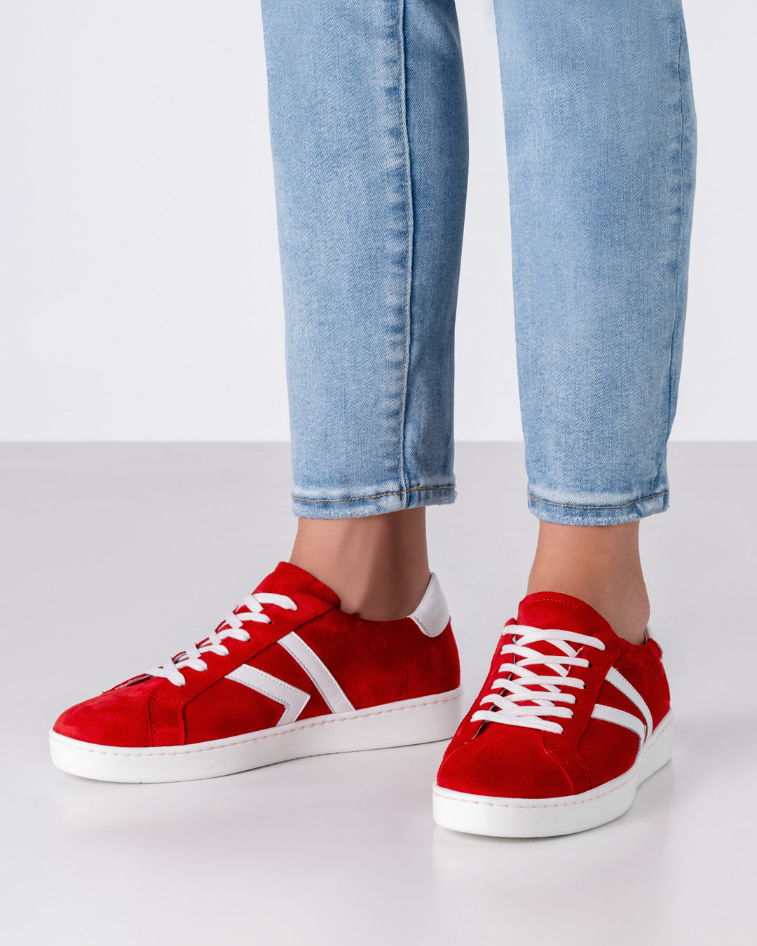 Pantofi dans sneakers femei Darcey Roșu Piele | Werner Kern România