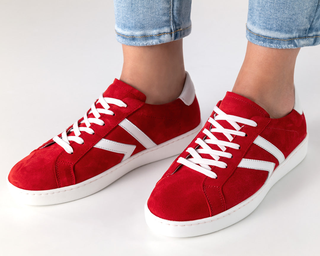 Pantofi dans sneakers femei Darcey Roșu Piele | Werner Kern România