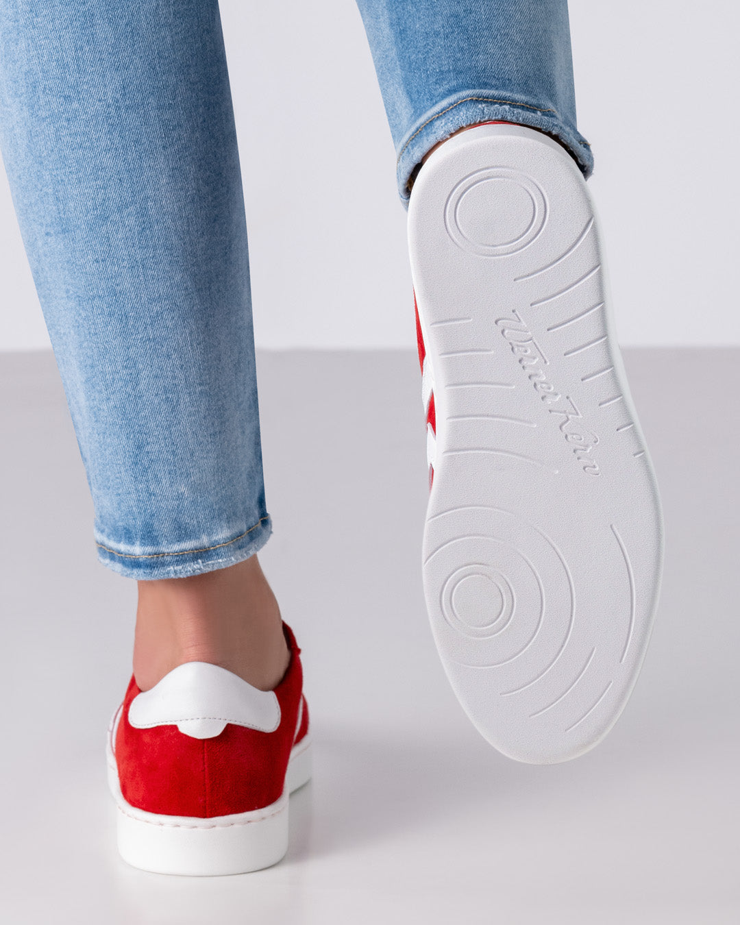 Pantofi dans sneakers femei Darcey Roșu Piele | Werner Kern România