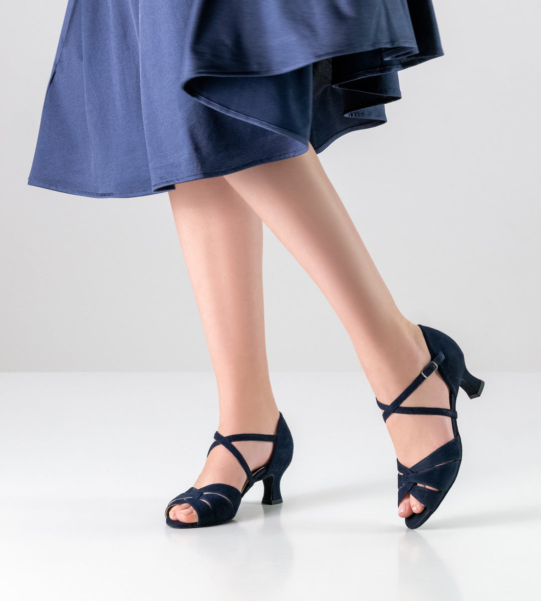 Pantofi dans femei Ebony Albastru Piele | Werner Kern România