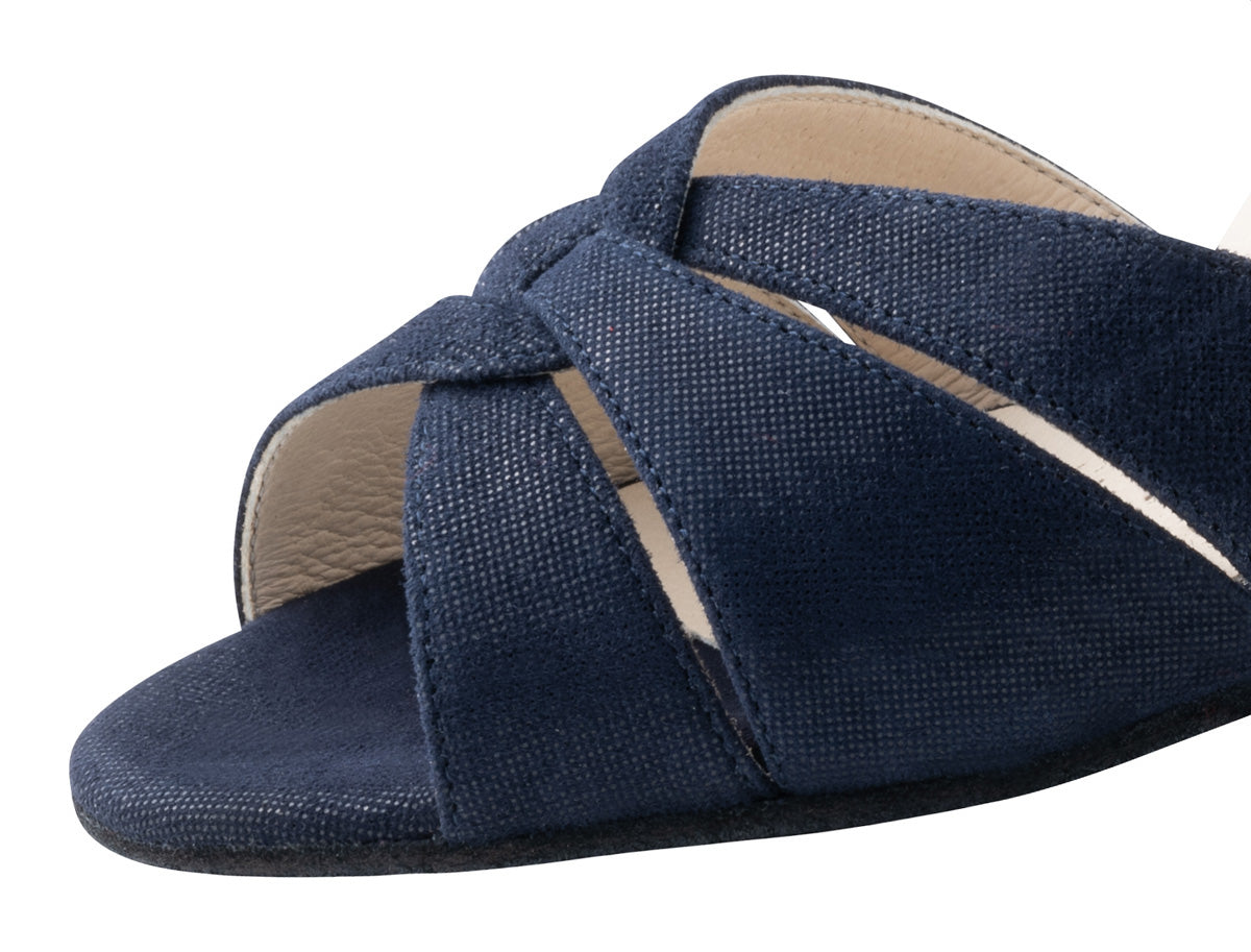 Pantofi dans femei Ebony Albastru Piele | Werner Kern România