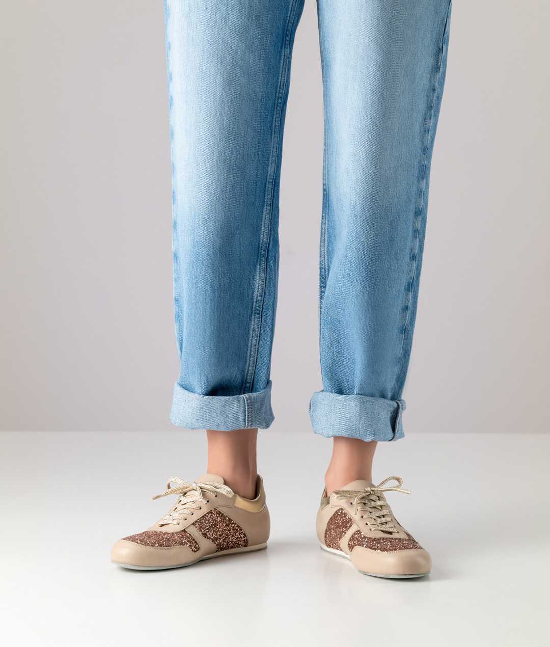 Pantofi dans sneakers femei Honey Bej Piele | Werner Kern România