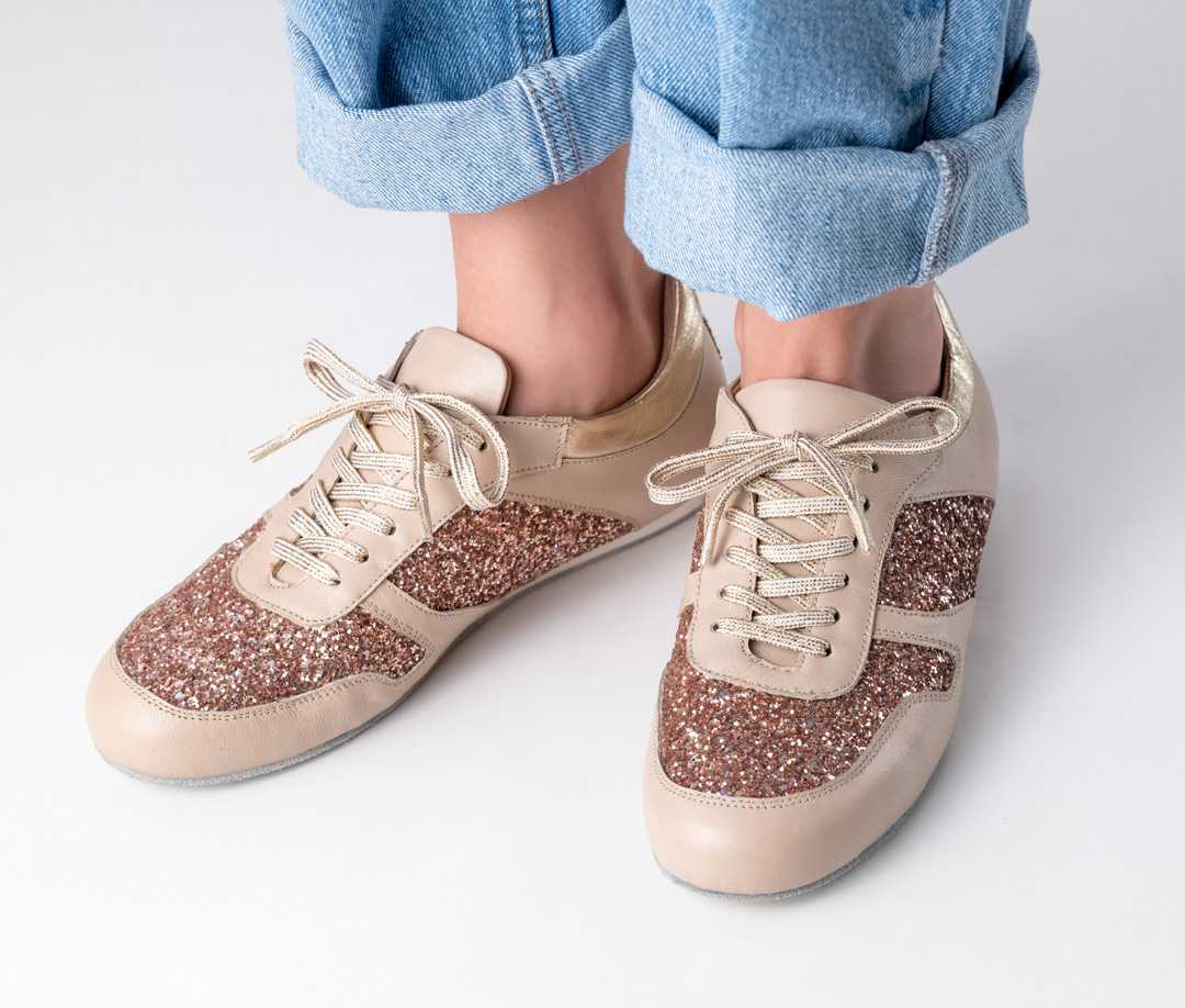 Pantofi dans sneakers femei Honey Bej Piele | Werner Kern România