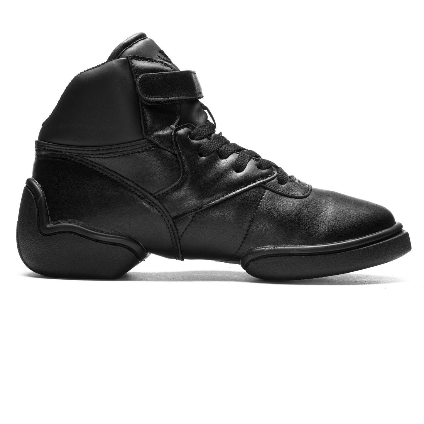 Pantofi dans sneakers bărbați/femei High Top Sneaker Negru Piele | Werner Kern România