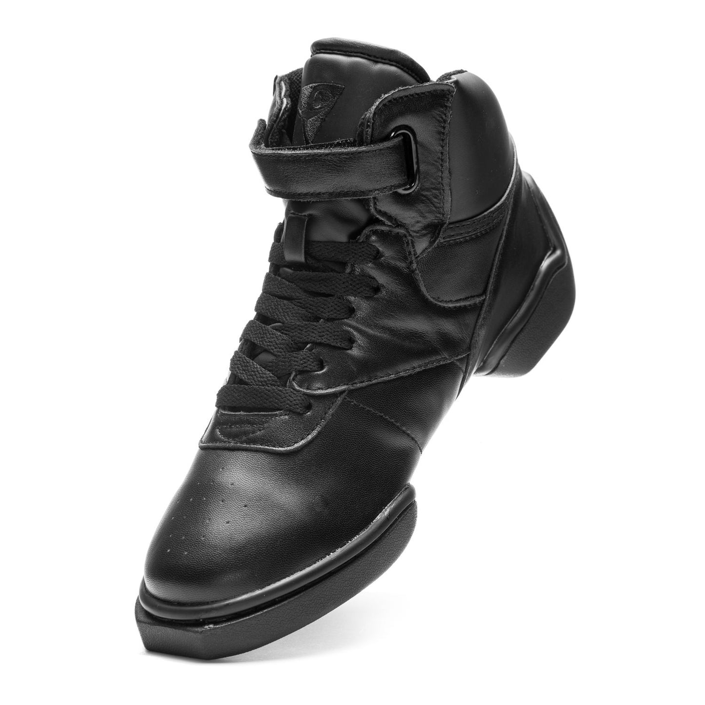 Pantofi dans sneakers bărbați/femei High Top Sneaker Negru Piele | Werner Kern România