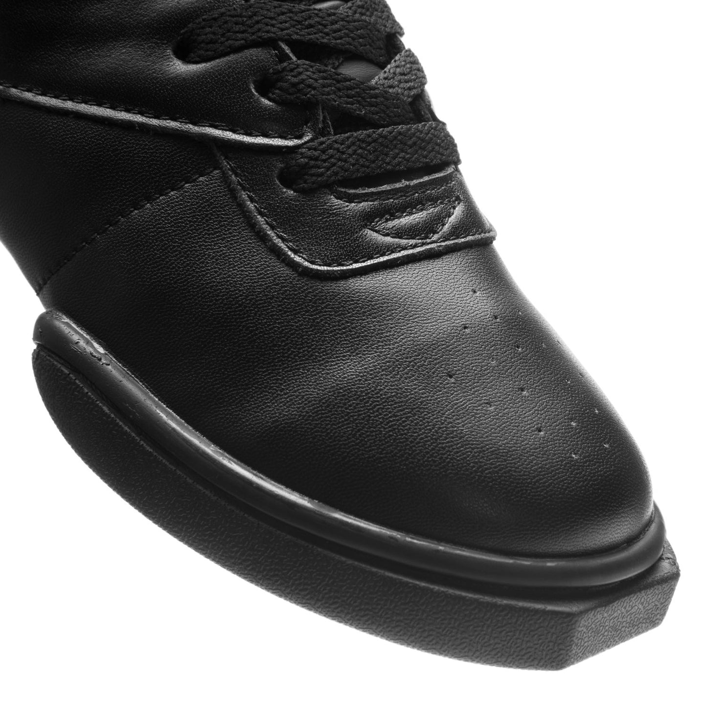 Pantofi dans sneakers bărbați/femei High Top Sneaker Negru Piele | Werner Kern România