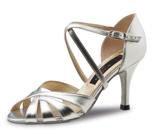 Pantofi dans femei Yolanda Argintiu Piele | Werner Kern România