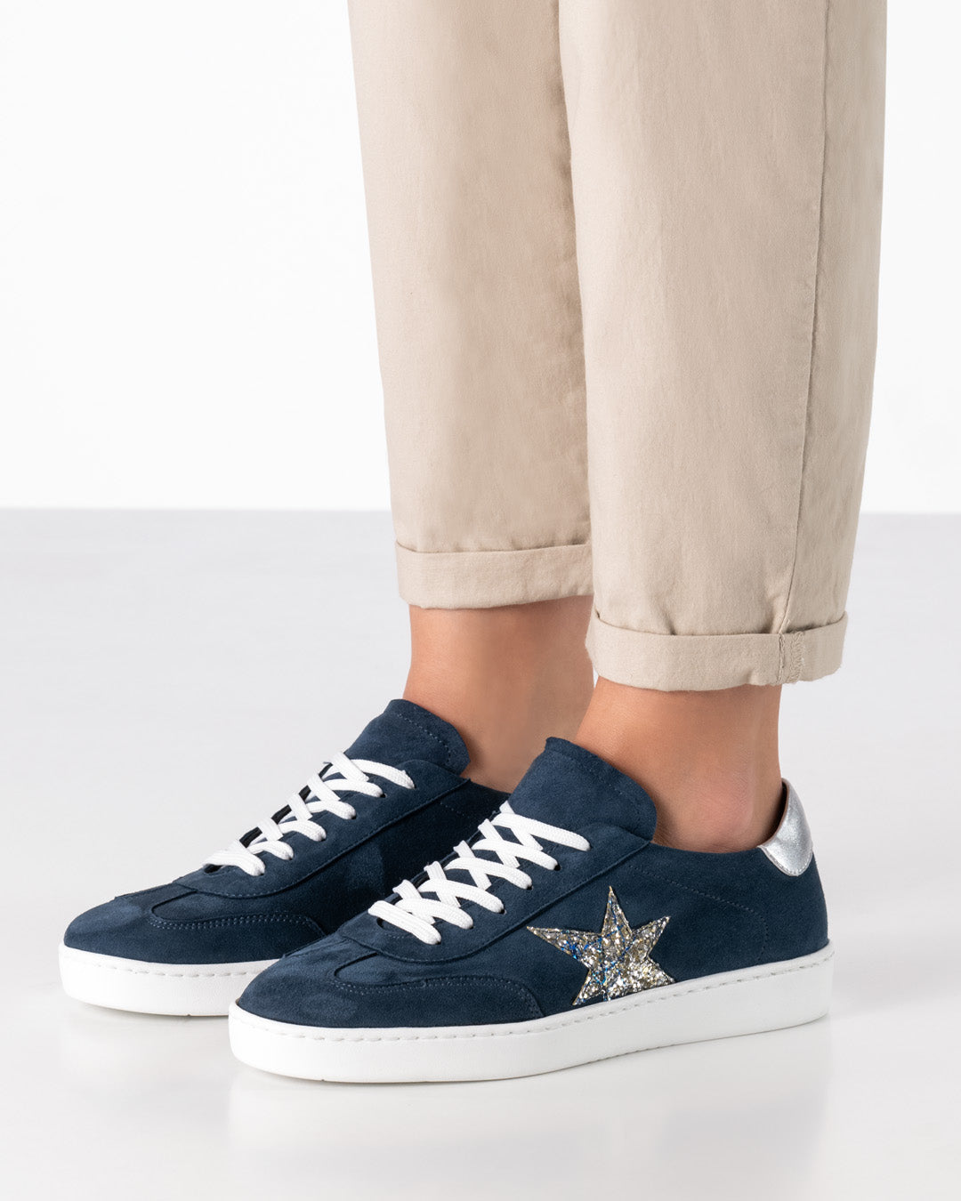 Pantofi dans sneakers femei Zelda Albastru Piele | Werner Kern România
