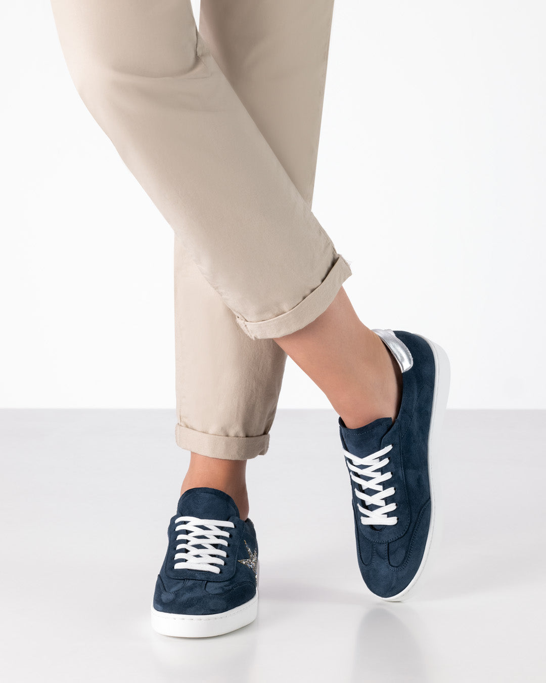 Pantofi dans sneakers femei Zelda Albastru Piele | Werner Kern România