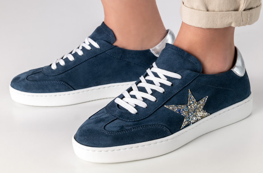 Pantofi dans sneakers femei Zelda Albastru Piele | Werner Kern România