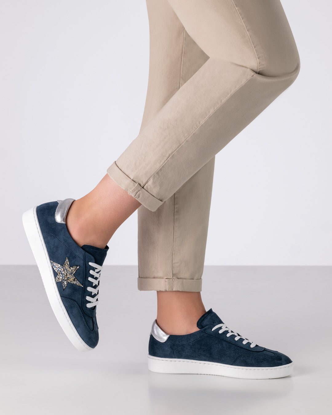 Pantofi dans sneakers femei Zelda Albastru Piele | Werner Kern România